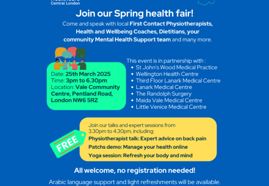 Poster for health fair